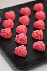 Boncuk Şeker Kaplamalı Meyve Aromalı Jöle Pembe