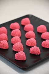 Boncuk Şeker Kaplamalı Meyve Aromalı Jöle Pembe