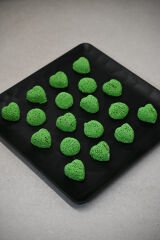 Boncuk Şeker Kaplamalı Meyve Aromalı Jöle Yeşil