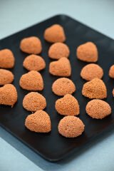 Boncuk Şeker Kaplamalı Meyve Aromalı Jöle Turuncu